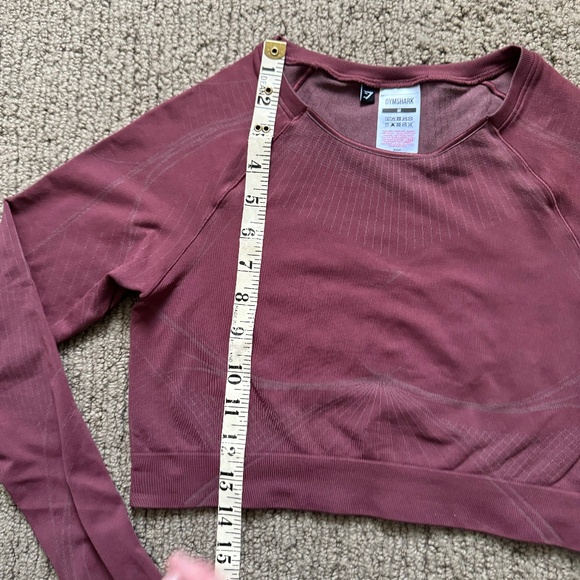 Gymshark Apex Seamless Crop Top in Cherry Brown/Truffle Brown - Picture 5 of 7